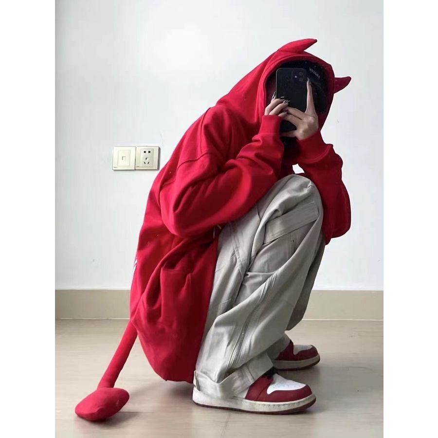 พร้อมส่ง เสื้อแจ็กเก็ตกันหนาว มีฮู้ด ผ้าฟลีซ ทรงหลวม เข้ากับทุกการแต่งกาย สไตล์อเมริกัน