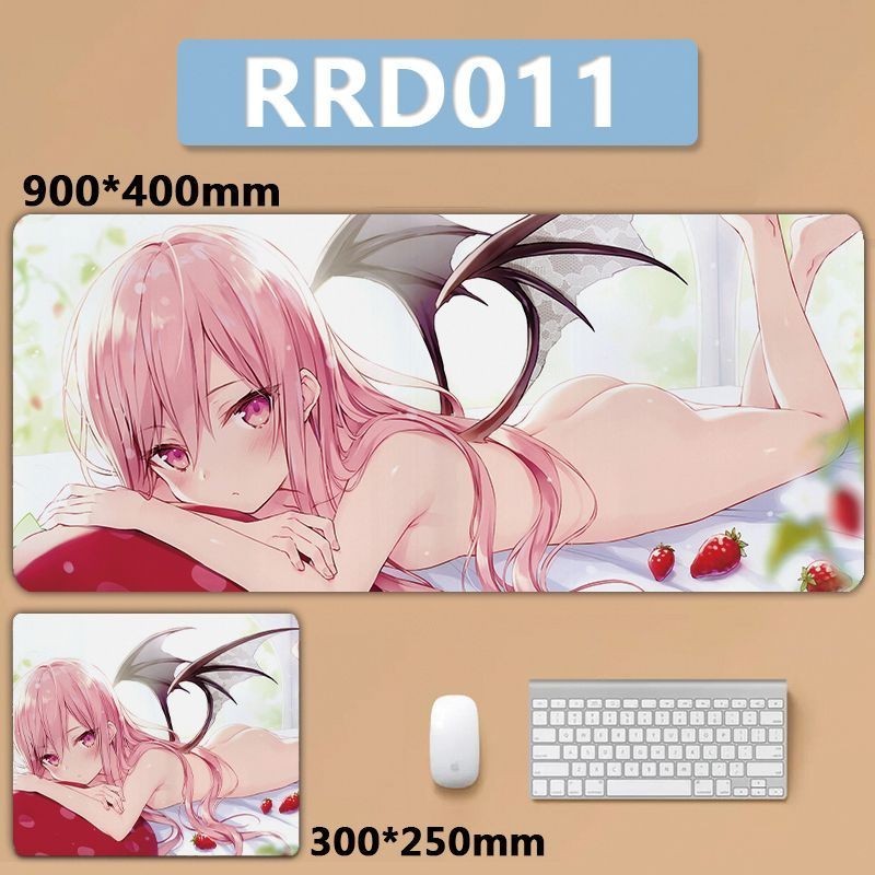 [700 * 300] Rurudo แผ่นรองเมาส์ ขนาดใหญ่ ลาย Lolita Angel Police Little Devil สําหรับคอมพิวเตอร์ตั้งโต๊ะ