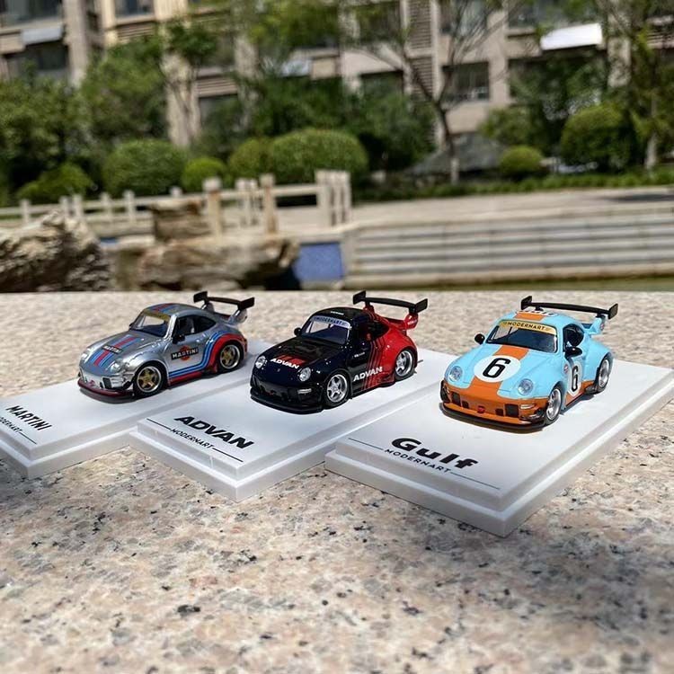 Modernart อินเทรนด์ Art 1: 64 รุ่น Q Porsche RWB Bay Oil Time ตุ๊กตาจําลองรถรุ่น