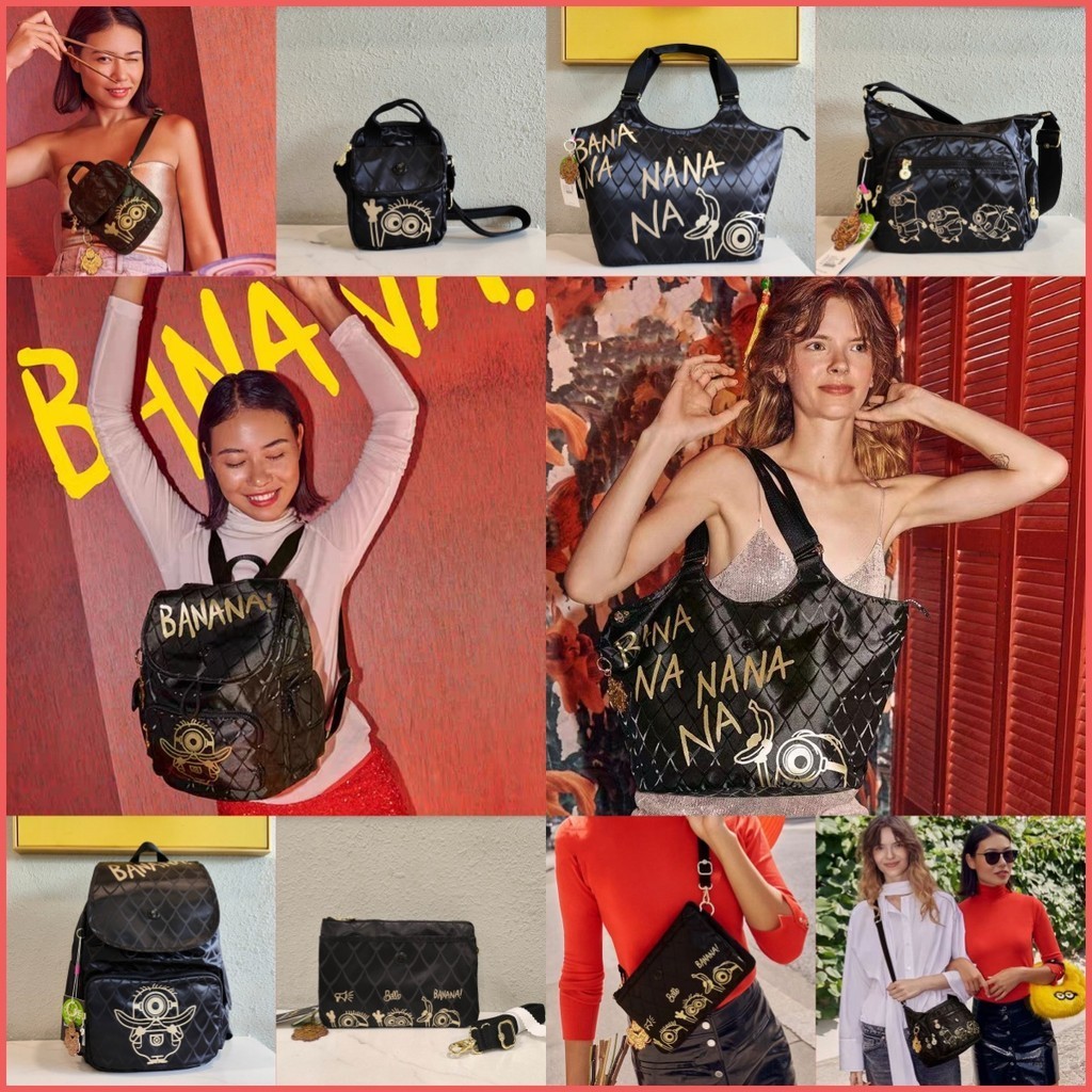 กระเป๋าสะพายไหล่ สีดํา LOVES MINIONS Co branded กระเป๋าสะพายร่วม (5 Models)