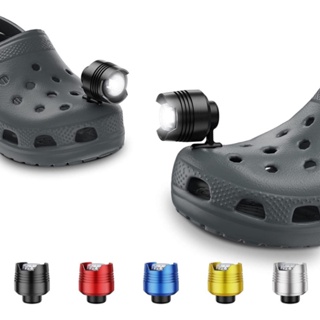 Crocs อุปกรณ์เสริมหัวเข็มขัดรองเท้าอุปกรณ์เสริมโลหะอลูมิเนียมอัลลอยด์ crocs รองเท้าอุปกรณ์เสริมไฟส่องสว่าง