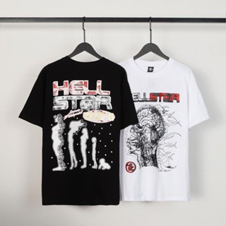 ใหม่ เสื้อยืดแขนสั้น ผ้าฝ้าย พิมพ์ลาย Hellstar Studios Hellstar Studios