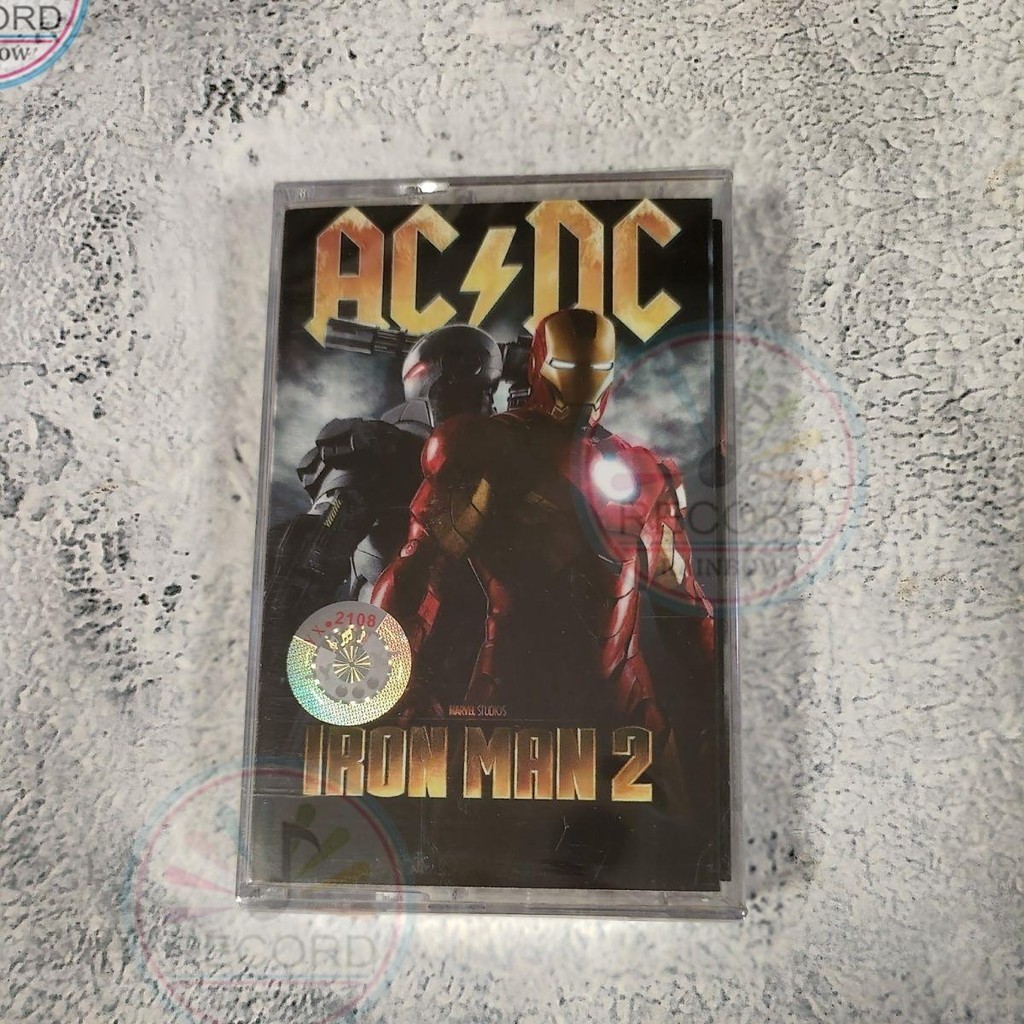 Original AC/DC Iron Man 2 Cassette Tape + Lyric Book Collector's Edition