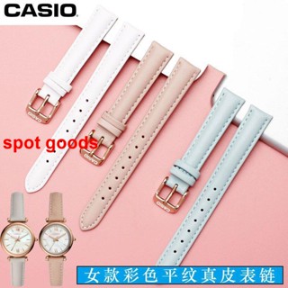 Casio สายนาฬิกาข้อมือ หนังแท้ สําหรับผู้หญิง LTP-1094Q V300 1095 1183 LTH-1060 2088