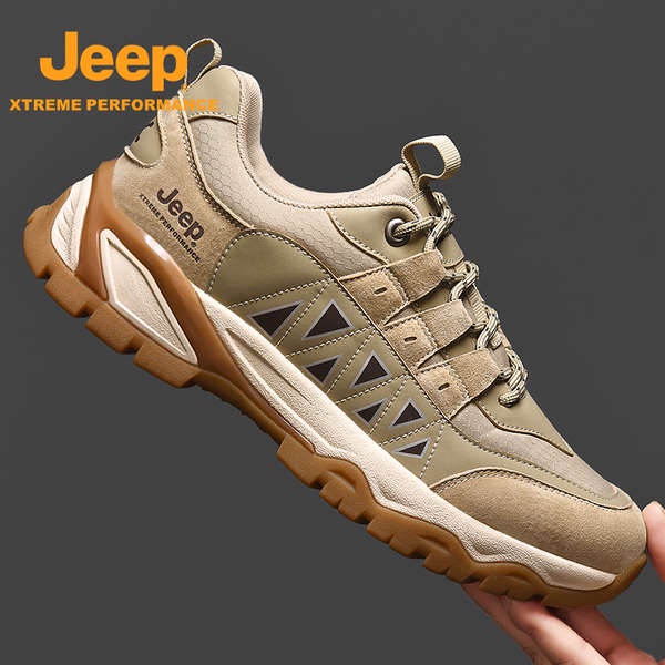 Jeep Jeep Jeep Hiking Daddy รองเท้าผู้ชาย Anti-slip ทนต่อการสึกหรอ Breathable เดินป่ารองเท้า Anti-co