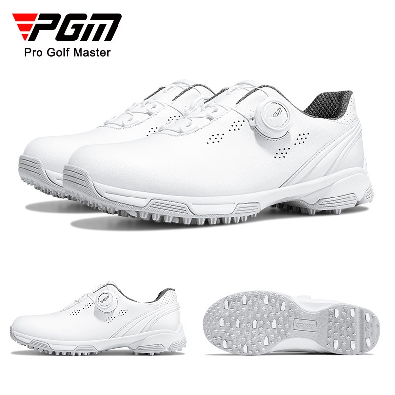 [PGM] รองเท้ากอล์ฟรองเท้ากีฬาผู้หญิง Super กันน้ํา Knob Shoelaces รองเท้ากันลื่นกันลื่น Spike Golf รองเท้าผู้หญิง XZ268CUEJC
