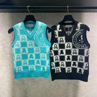 [MARK] เสื้อกีฬากอล์ฟ แขนกุด ผ้าถัก พิมพ์ลาย สไตล์เกาหลี แห้งเร็ว เข้าได้กับทุกชุด แฟชั่นฤดูใบไม้ร่วง สําหรับผู้หญิง SY090