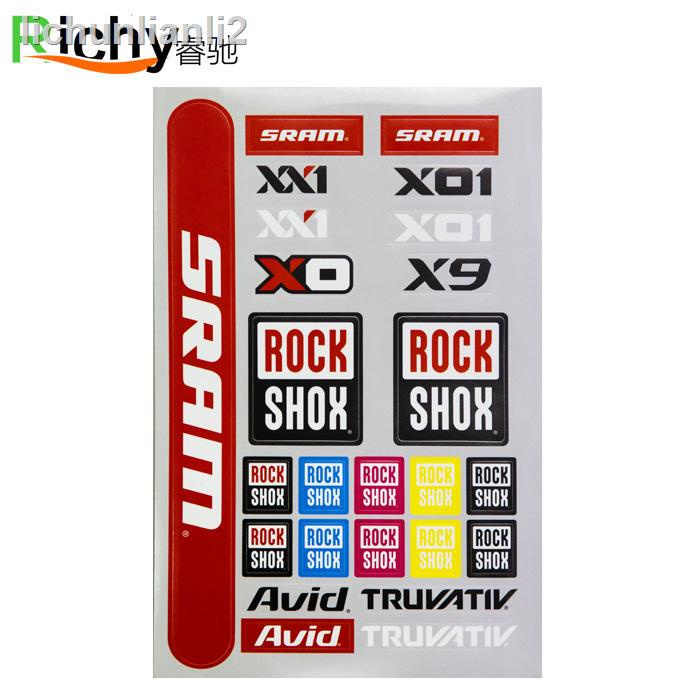 现货=SRAM 速连 ROCKSHOX AVID XX1 XO1 XO X9 TRUVATIV 单车修补贴纸