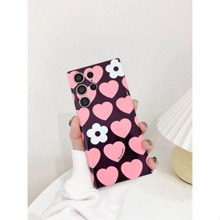 เคสป้องกันโทรศัพท์มือถือ แบบแข็ง ลายดอกไม้ สําหรับ Samsung S22 S23plus ultra A53A21S A14 A12 A11 A04 03