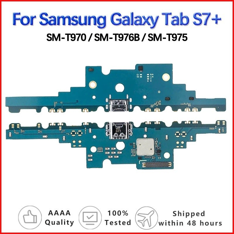 บอร์ดเชื่อมต่อชาร์จ USB Type-C 3.2 แบบเปลี่ยน สําหรับ Samsung Galaxy Tab S7+ S7 Plus SM-T970 T976B T975
