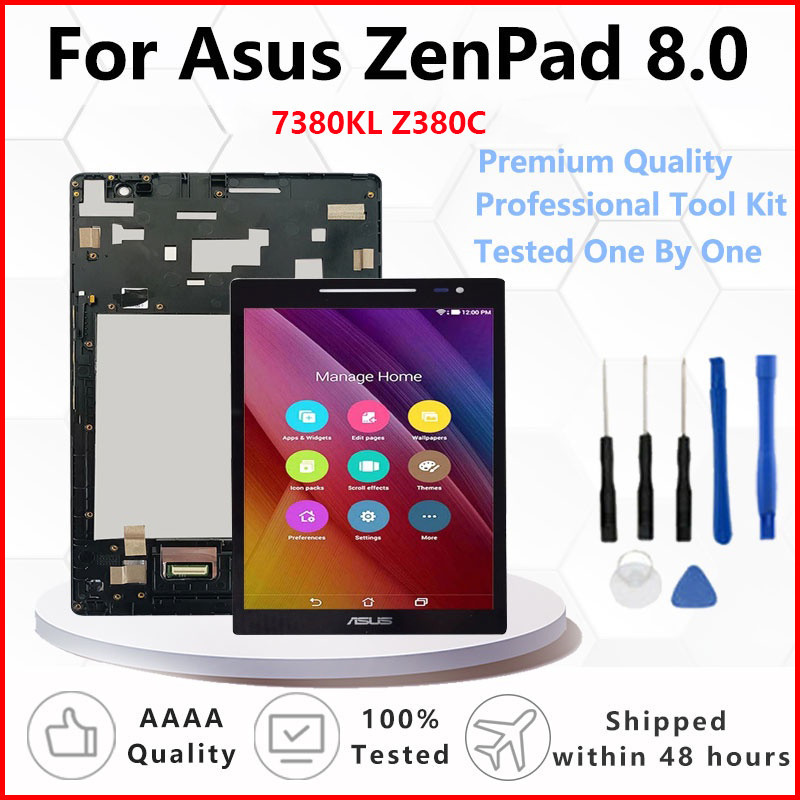 ✧แผงหน้าจอสัมผัสดิจิทัล LCD ขนาด 8.0 นิ้ว แบบเปลี่ยน สําหรับ Asus ZenPad 8.0 Z380KL Z380C [1528]