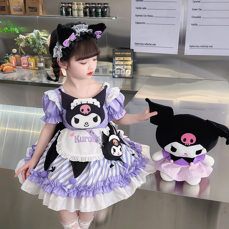 ชุดเดรสเจ้าหญิง Kuromi สําหรับเด็กผู้หญิง เหมาะกับการแสดงอีสเตอร์