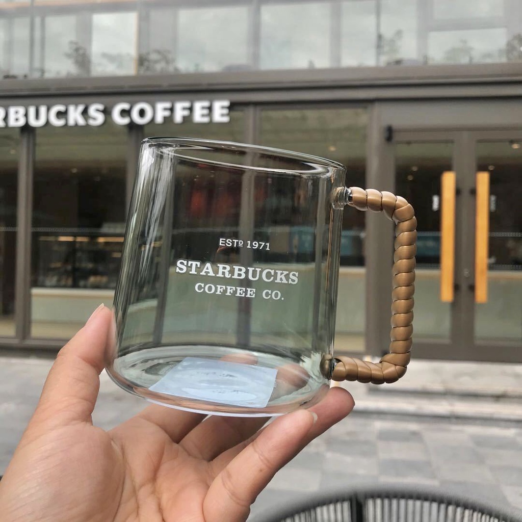 Ins Starbucks แก้วมักหวาย ลายใบไม้ สีเขียวมหาสมุทร ฤดูร้อน สไตล์เกาหลี 2020 473 มล.