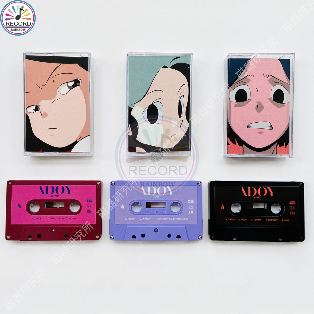 Original ADOY CATNIP LOVE VIVID Three Tape Set Cassette Tape