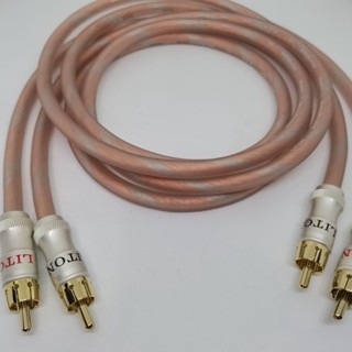 0914 American Lipton สายเคเบิ้ลสัญญาณเสียง RCA Double Lotus Audio Cable Signal Cable Fever Grade Signal Cable hifi