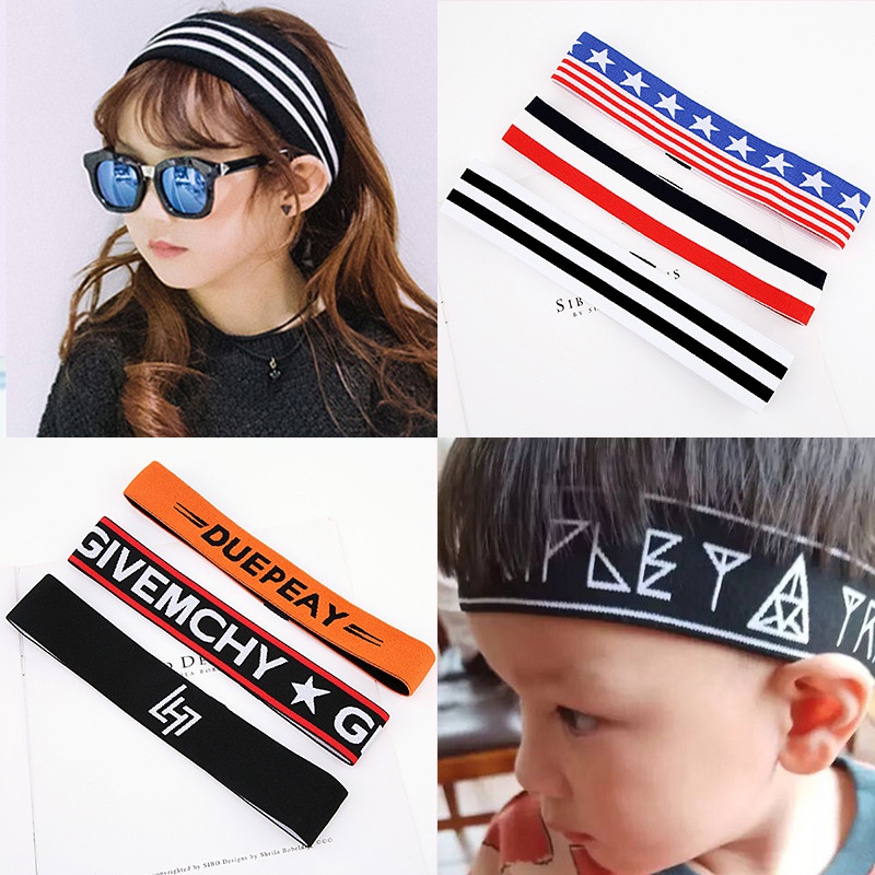 🔥พร้อมส่ง🔥 แฟชั่นแถบชานเมือง / ลูกน้อยแฟชั่นผ้าคาดศีรษะแฟชั่น / มงกุฎฮิปฮอป