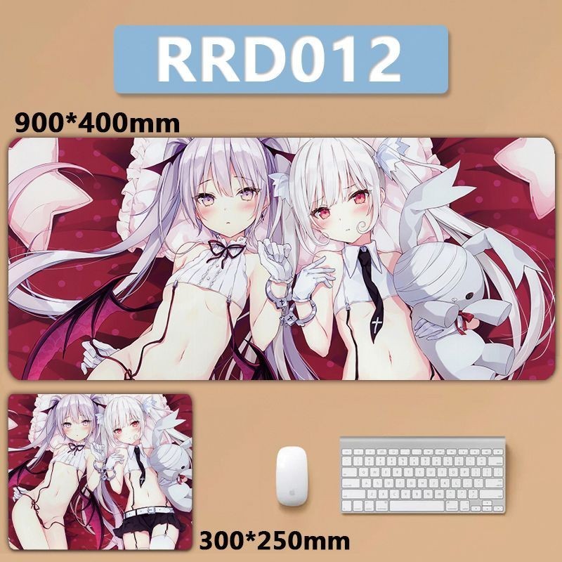 [700 * 300] Rurudo แผ่นรองเมาส์ ขนาดใหญ่ ลาย Lolita Angel Police Little Devil สําหรับคอมพิวเตอร์ตั้งโต๊ะ