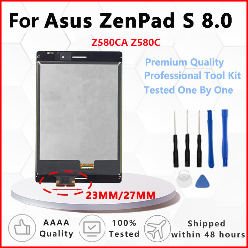 อะไหล่แผงหน้าจอสัมผัสดิจิทัล LCD พร้อมกรอบ สําหรับ Asus ZenPad S 8.0 Z580CA Z580C