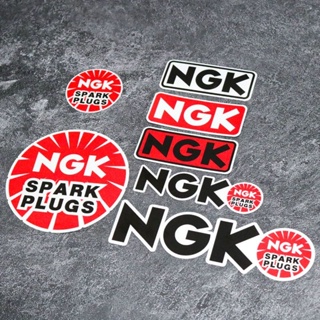 สติกเกอร์สะท้อนแสง กันน้ํา สําหรับติดตกแต่งรถยนต์ รถจักรยานยนต์ NGK