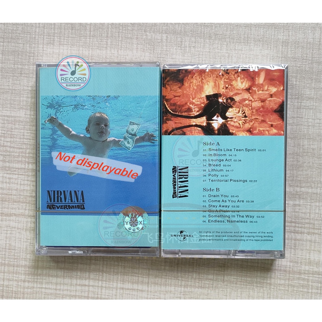 เทปเทปคาสเซ็ต Nirvana Nevermind ใหม่ล่าสุด POP