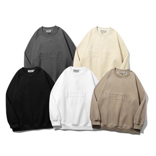 พร้อมส่ง เสื้อกันหนาว คอกลม ลายนูน FOG FEAR OF GOD