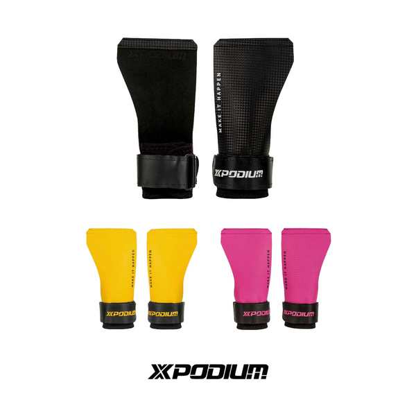 XPODIUM ถุงมือฟิตเนส Pull-Up Grip Palm Protector สายรัดข้อมือกีฬาแถบแนวนอนเข็มขัดเสริม