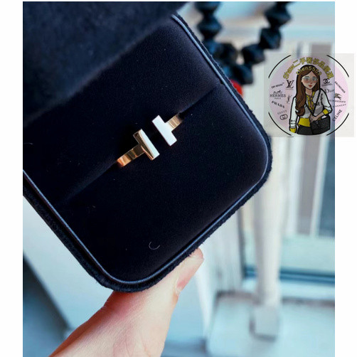 แหวน TIFF NY & CO. Tiffany T Wire สีโรーズโกลด์ สำหรับทุกเพศ