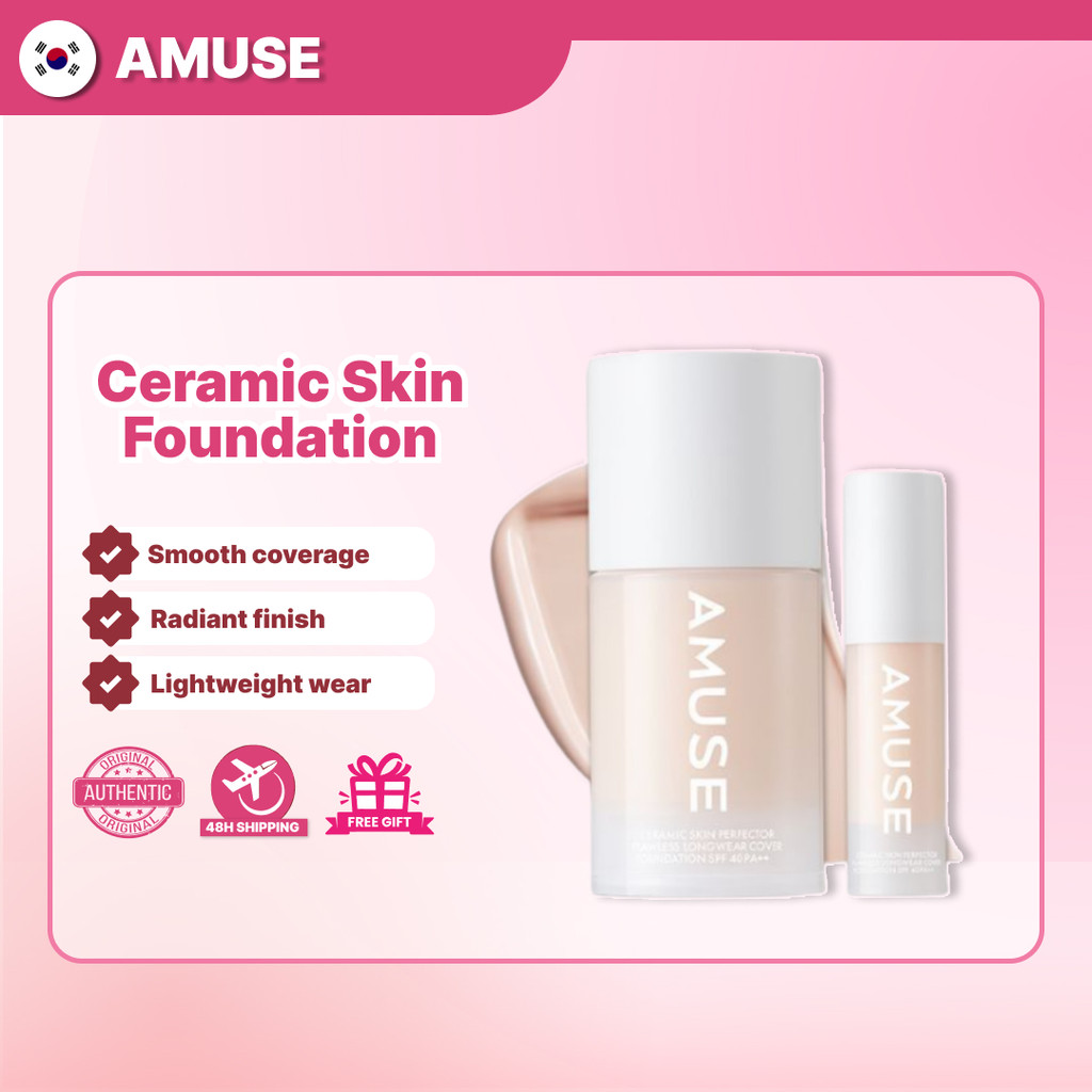 Amuse Ceramic Skin Perfector Foundation 30ml/15ml