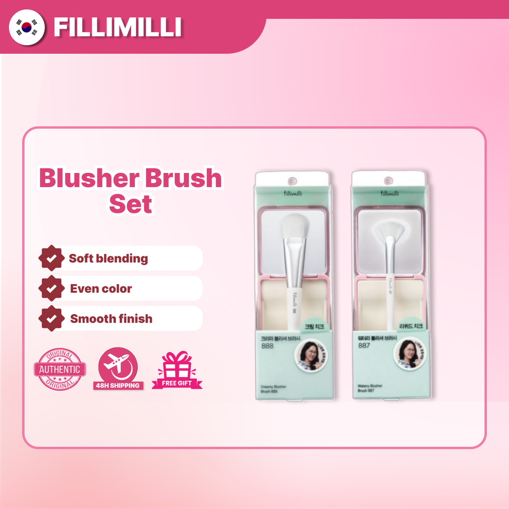 Fillimili Watery Blusher Brush 887/ Creamy Blusher Brush 888