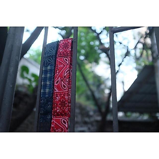 Focusblue Cashew Flower powder Indigo Blue Dyed Baijia Cloth Printing Style Cloth Belt