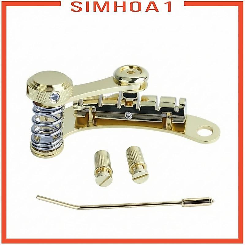[Simhoa1] Tremolo Bridge Assembly โลหะผสมสังกะสีทองกีตาร์ไฟฟ้าอัพเกรดสําหรับ LP ชุดกีตาร์ไฟฟ้าคอ