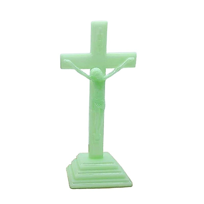 XY Night Glow Cross เครื่องประดับเรซิ่น Wall Crucifix Resplendent ศาสนา Wall Crucifix สําหรับ Home C