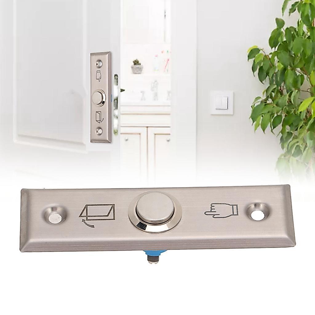 Ropa888 Acouto ประตู Exit Release Push to Exitless เหล็กแปรงรีเซ็ตอัตโนมัติในร่มกลางแจ้ง Access Cont