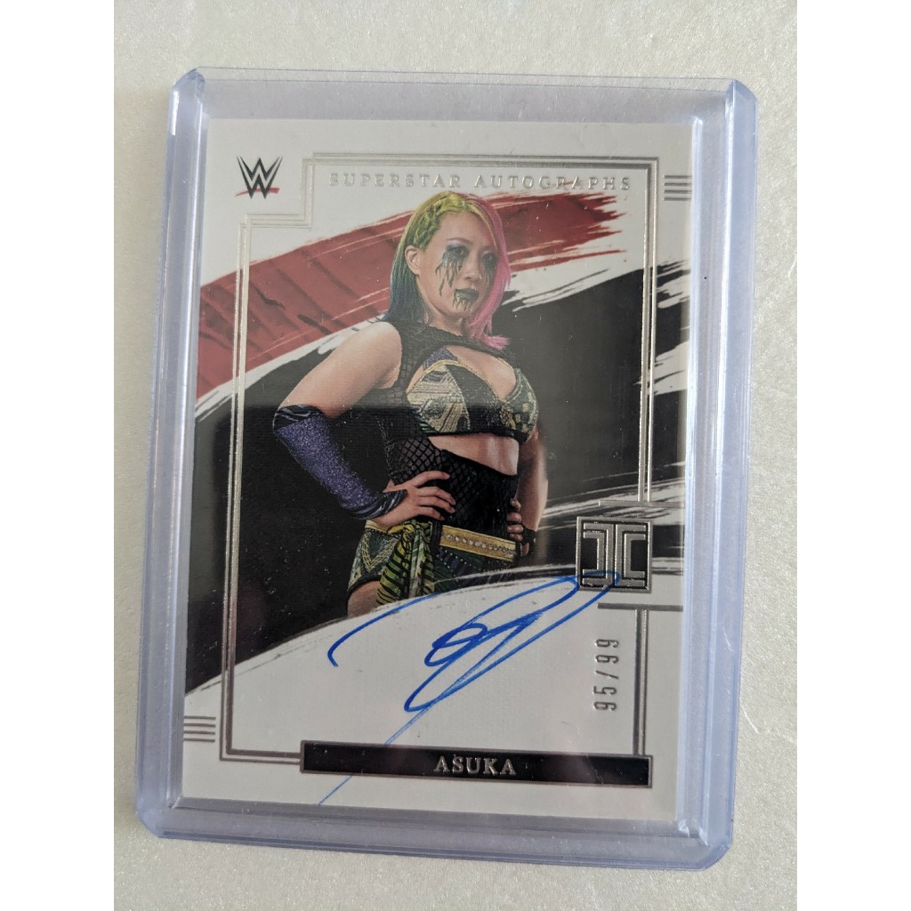 親筆簽名卡 2022 Panini Impeccable WWE ASUKA 明日華 限量99張