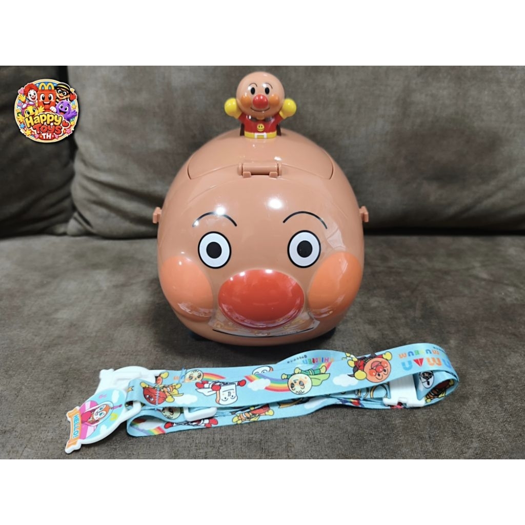 ถังป๊อปคอร์น Anpanman Bucket งาน Anpanman Children's Museum​ ลิขสิทธิ์แท้จากญี่ปุ่น มือสอง​ ถังป๊อปค