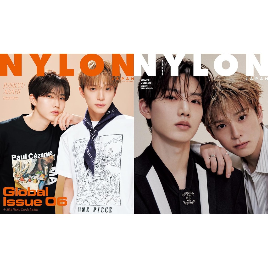 Brand-New NYLON JAPAN July 2025 extra issue - W cover: JUNKYU & ASAHI (TREASURE) - Japanese Magazine