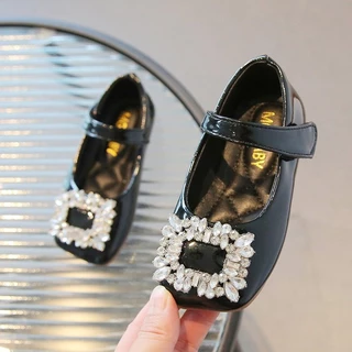 พร้อมส่ง รองเท้านักเรียนแฟชั่น แบบนิ่ม ใส่สบาย สไตล์อังกฤษ สําหรับเด็ก