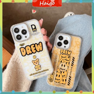 เคสโทรศัพท์มือถือ พลาสติกแข็ง DREW ลายโลโก้ แฟชั่น สําหรับ iPhone14 13 12 Mini 11 PRO MAX 6 6s 7 8plus SE2 X XS XR XSMAX #Hg5759