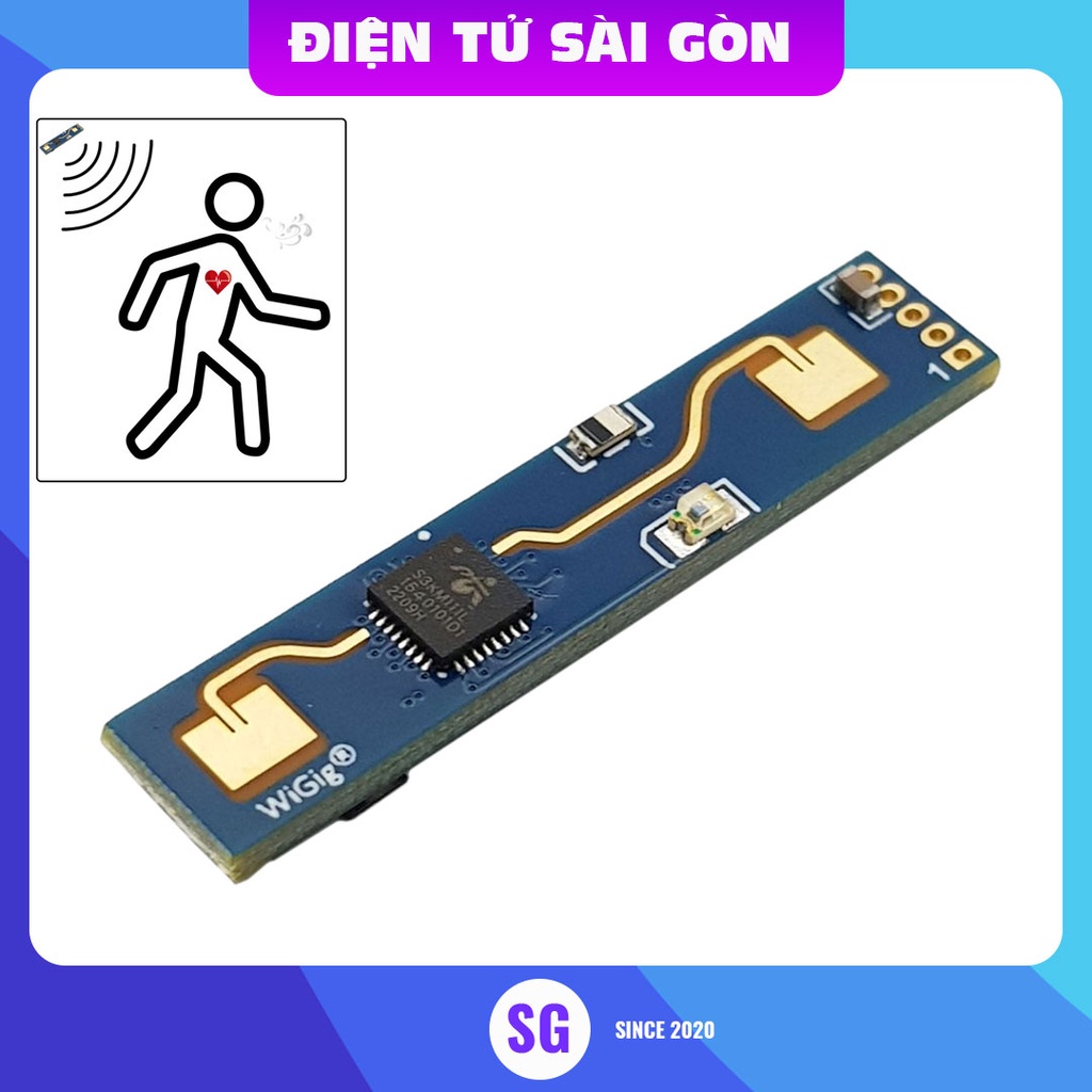 HLK-LD2410B 5V Radar 24GHz เซ็นเซอร์เตรียมมนุษย์, เซ็นเซอร์เปิด/ปิดแสง LD2410B