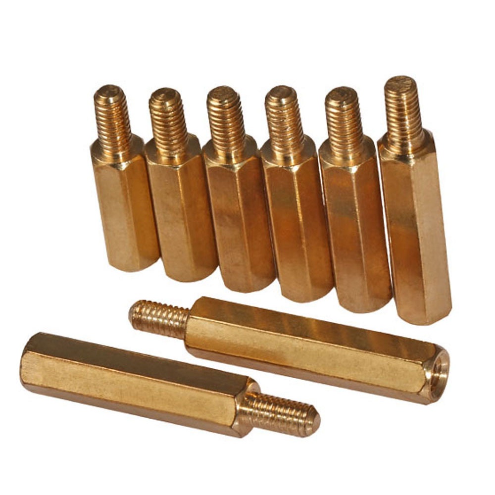 M3 Copper Pile Male - Female (diameter 3mm) ทุกขนาดความยาว 6mm 10mm 15mm 20mm 30mm 40mm 50mm
