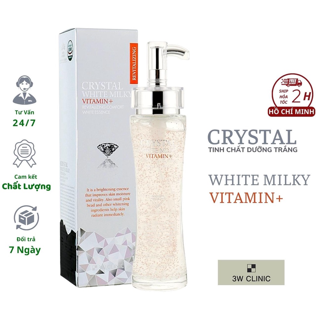3w Clinic Crystal White Milky Vitamin + Revitalizing Comfort White Essence 150มล . เกาหลี