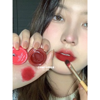 Into YOU × Marley Canned Lip Puree Lip &amp; Cheek ลิปสติกเนื้อแมตต์กํามะหยี่บริสุทธิ์ + แปรง 5 กรัม PD02