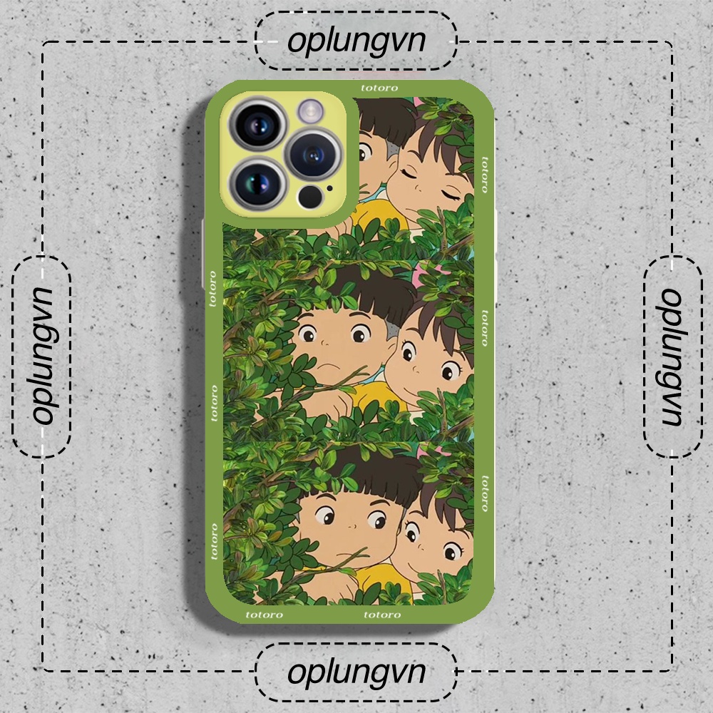 Sosuke x Ponyo 6plus/6s/6splus/7/7plus/8/8plus/x/xs/11/12/pro/max/plus/promax tr8060 เคสไอโฟนขอบสี่เ