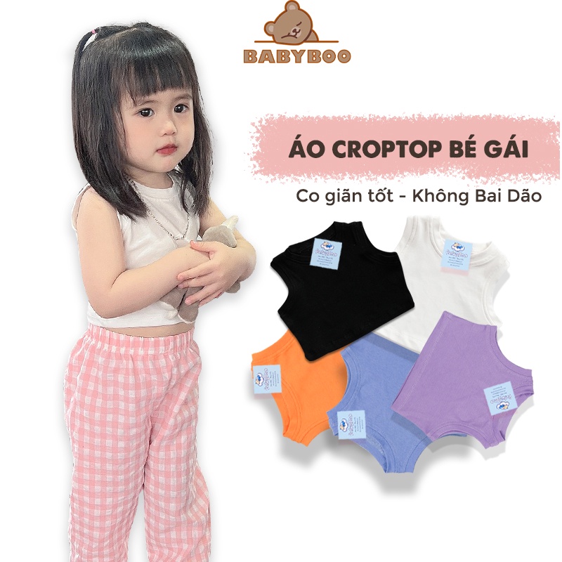 เสื้อครอปใต้วงแขนเด็กผู้หญิง ร่วมมือง่าย สีสันน่ารัก - BabyBoo- PiBo Store-CRSN