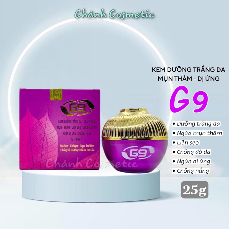 G9 Premium Cream For Acne Prevention, Scar Healing, Redness, Allergies, Sunscreen 25g