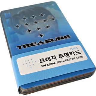 K-pop TREASURE โฟโต้การ์ด แบบใส เวอร์ชั่นใหม่ 25 ชิ้น