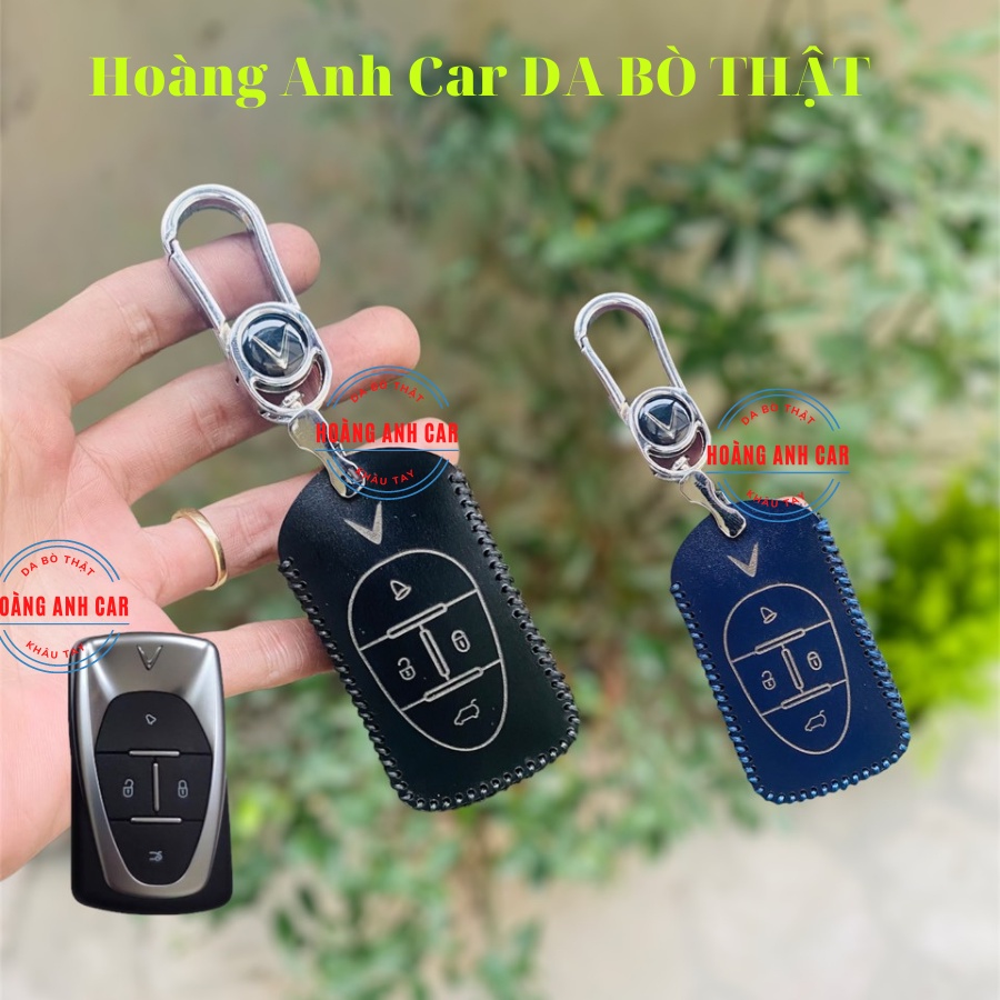 (ภาพจริง) เคสกุญแจหนังสําหรับ Vinfast E34, VF E34, VF 6, VF8, VF9