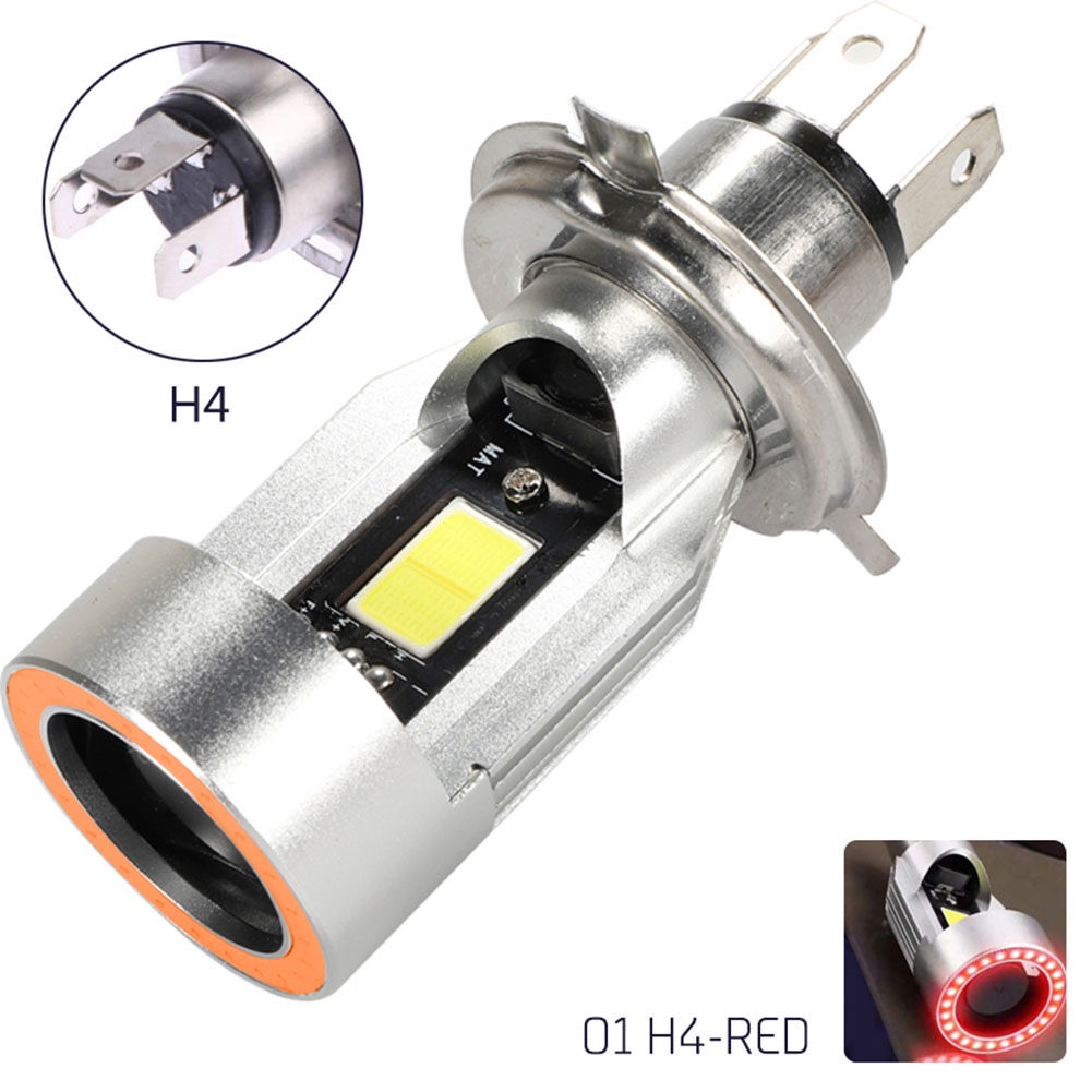 Y5 ไฟหน้า LED สําหรับรถมอเตอร์ไซด์และรถยนต์ 2IN1 ฐาน H4 ขอบ LED 45W สวยมาก คุณภาพสูง สว่างมาก ของเล่