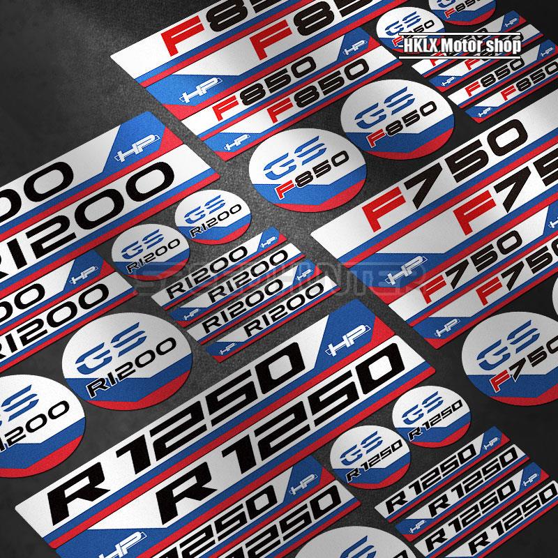 F750 F800 F850GS ADV R1200GS 1250GS Waterbird สะท้อนแสงรถ Welt กล่องสติกเกอร์ 25product
