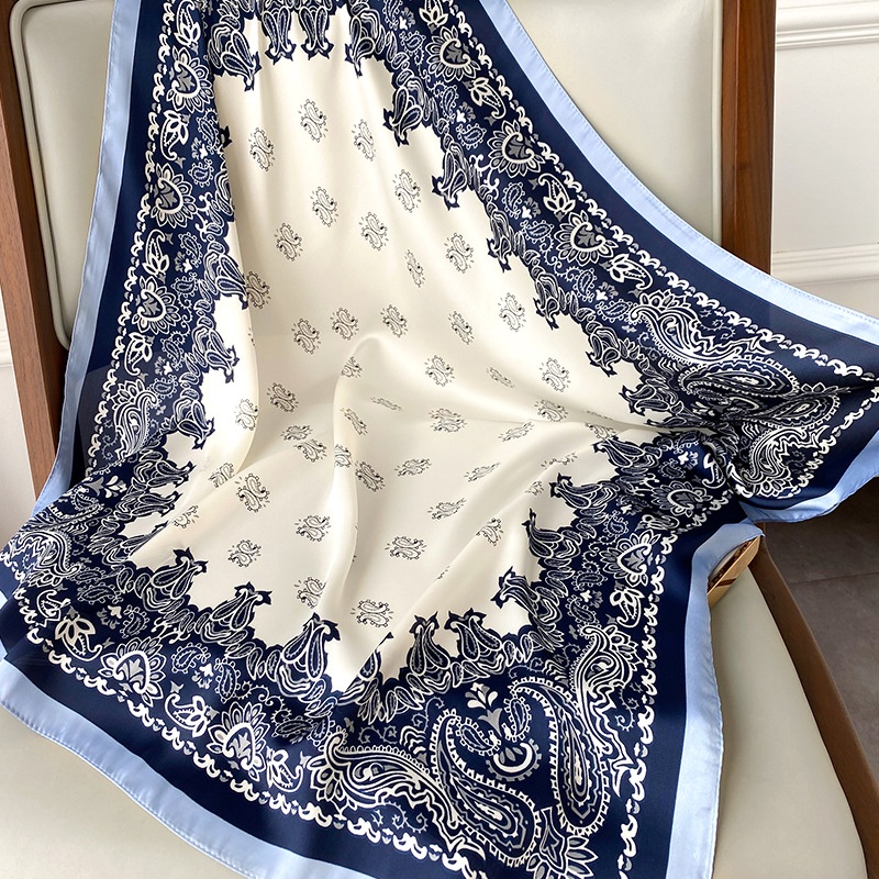70x70 ซม.Paisley พิมพ์ Kerchief ผู้หญิงผ้าพันคอ Square Bandana ผ้าพันคอหญิงผ้าคลุมไหล่ขนาดเล็กผ้าไหมซาตินผ้าพันคอคอสําหรับสุภาพสตรี